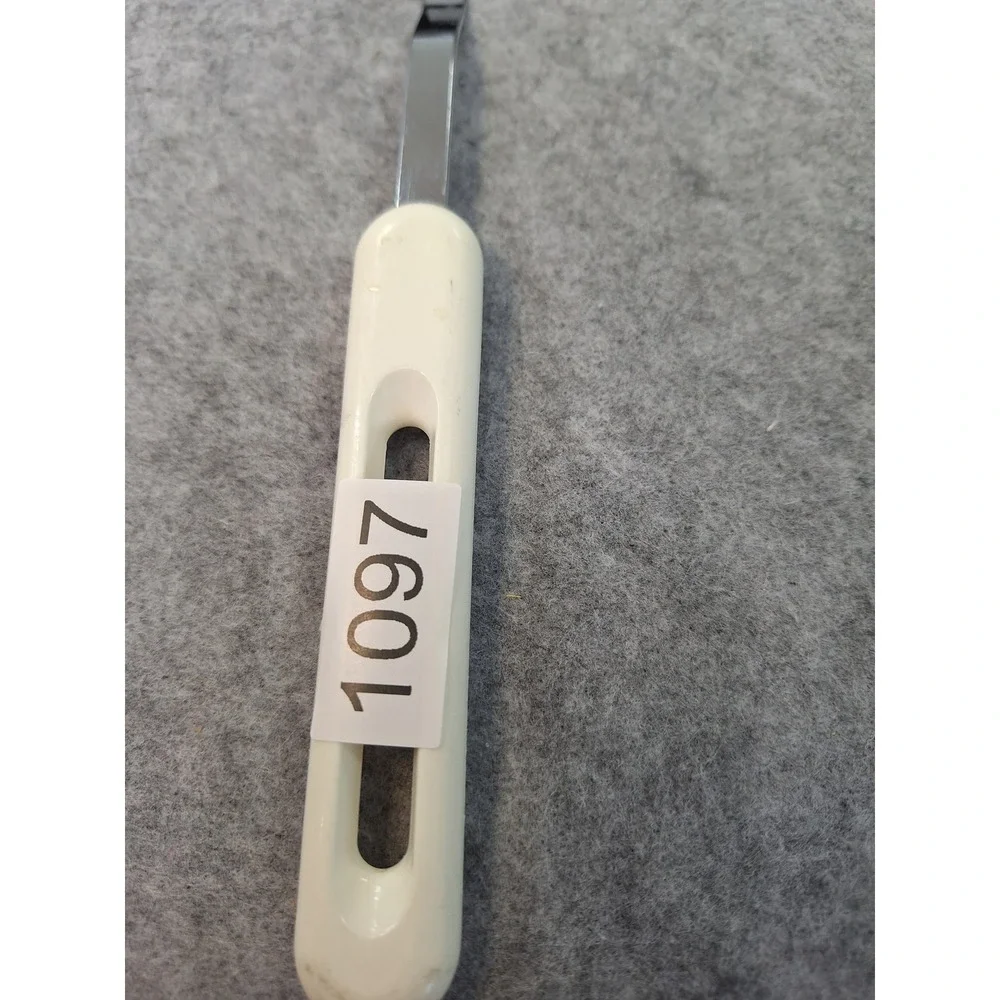 Bonny USA Vintage Slotted Spatula Black Nylon Stainless Steel White Handle